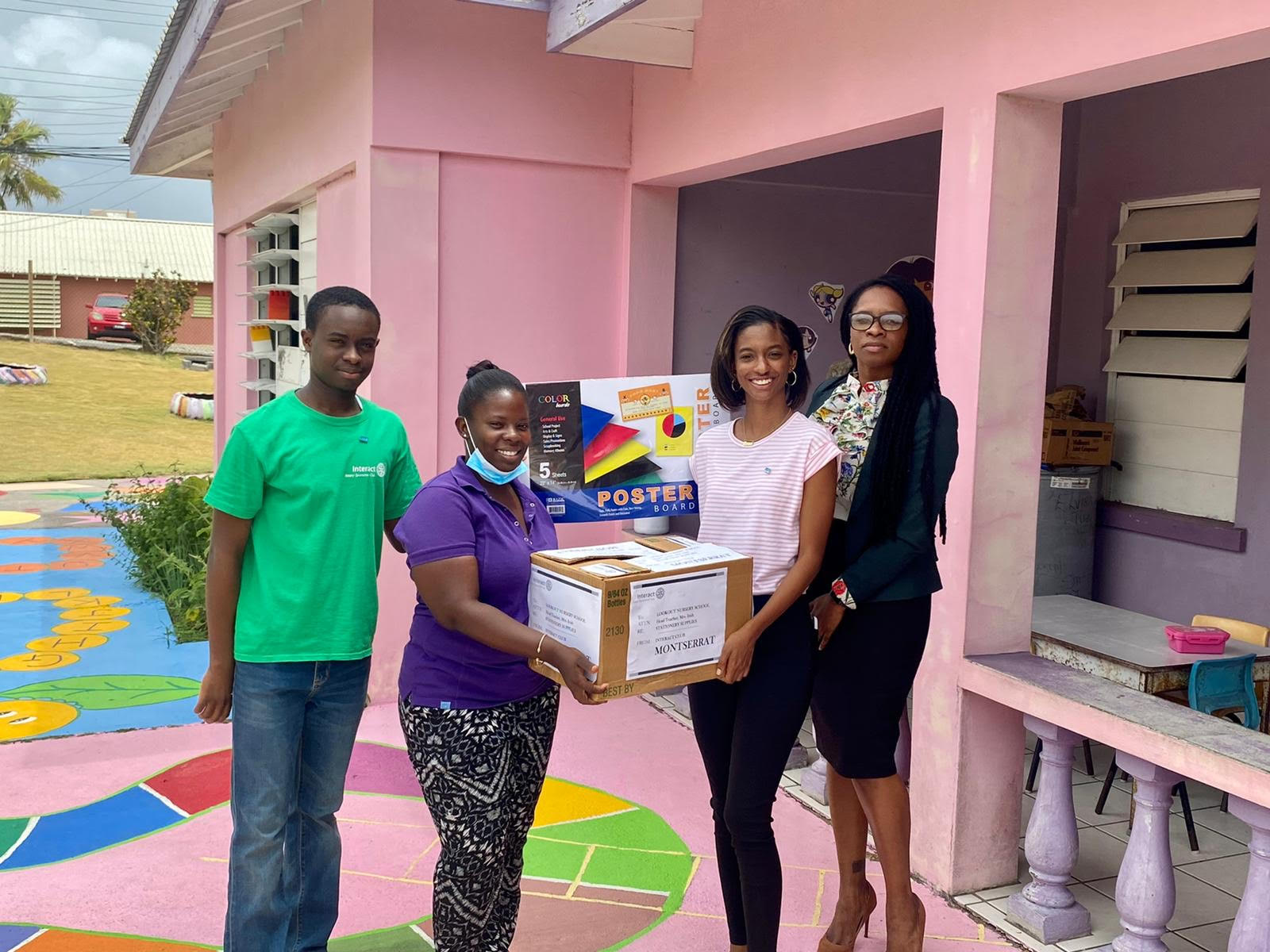 Interact Club of Montserrat Donates Supplies to Lookout Nursery School