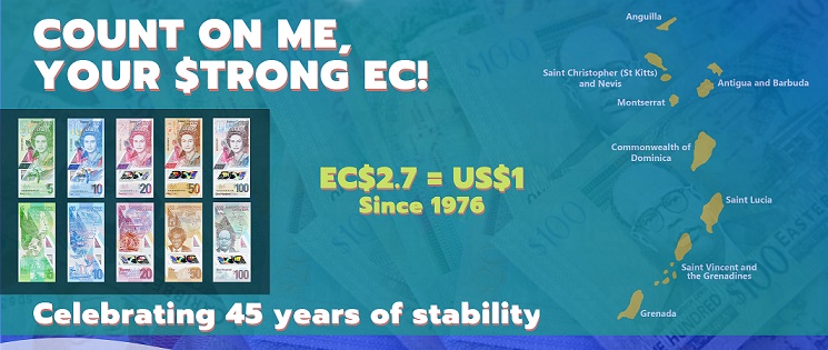 2021 Marks 45 Years of EC Dollar Peg to US Dollar
