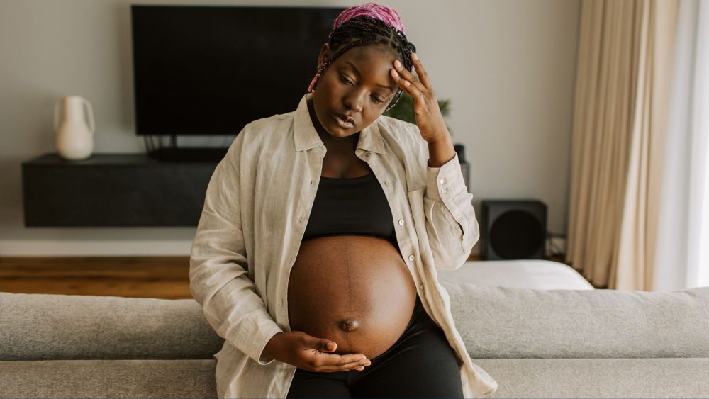pregnant black woman