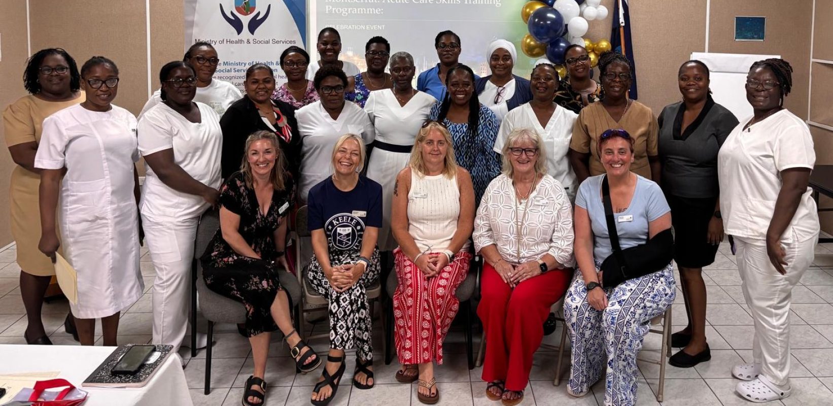 Health care professionals from Keele University and NHS and local nurses who attended the
training. (MOHSS Photo)