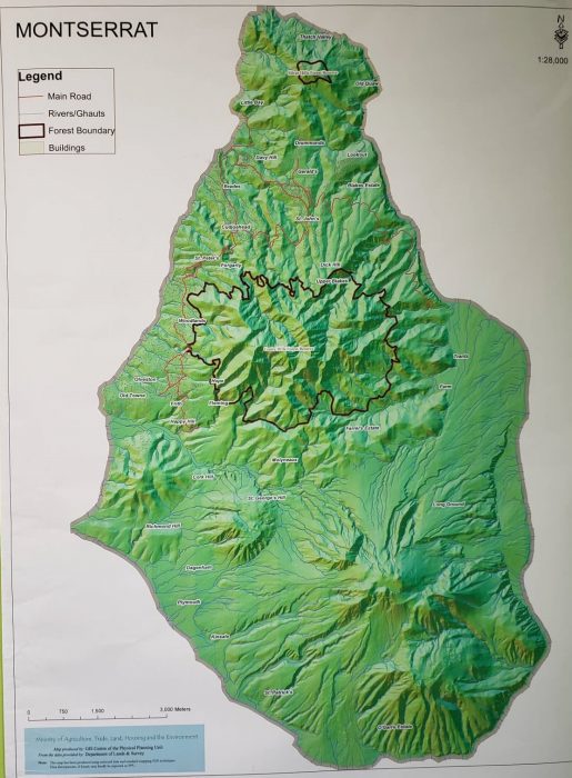 Main roads, rivers, ghauts, forest boundaries