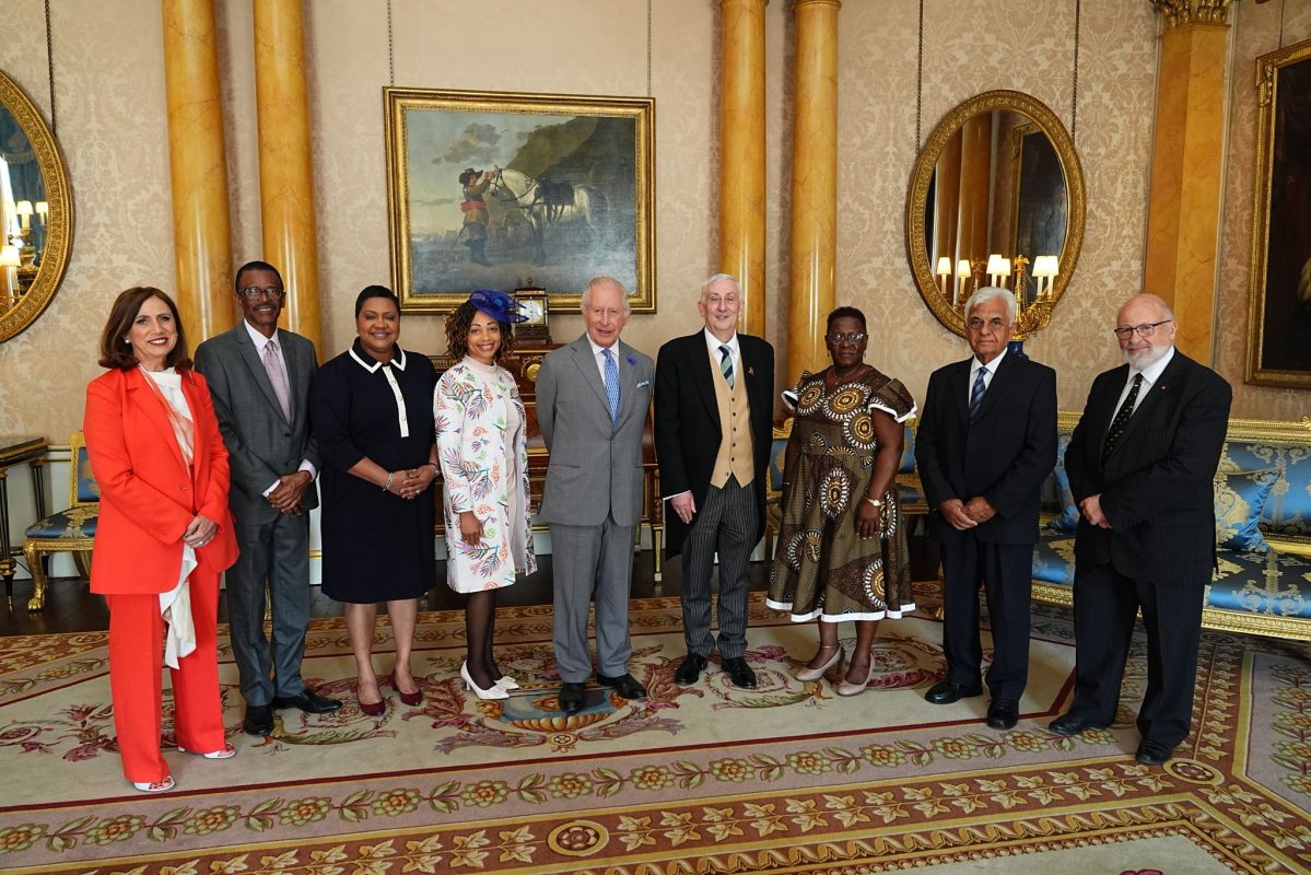 Speakers of the Legislative Assembly across the British OTs met with HR King Charles.