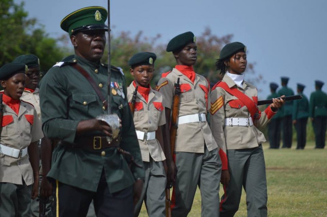 Image from 2017 Queen's Birthday Parade of the RMDF.