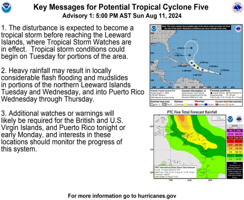 8-11-24 - Tropical storm watch