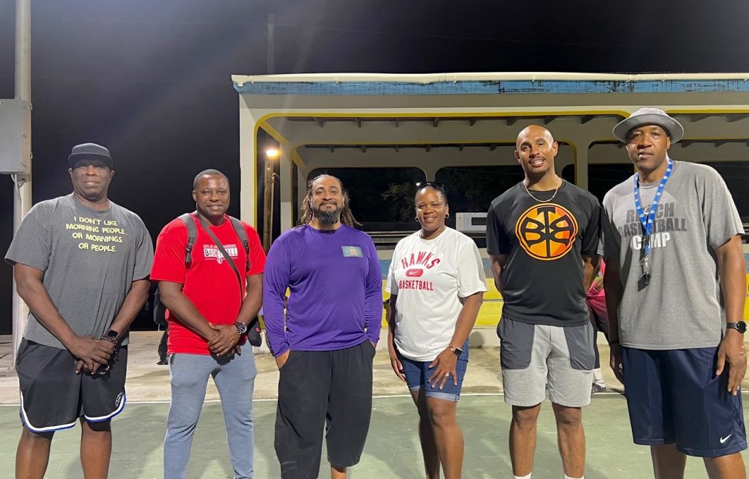 Officials at Reach One Teach One basketball camp in Anguilla.