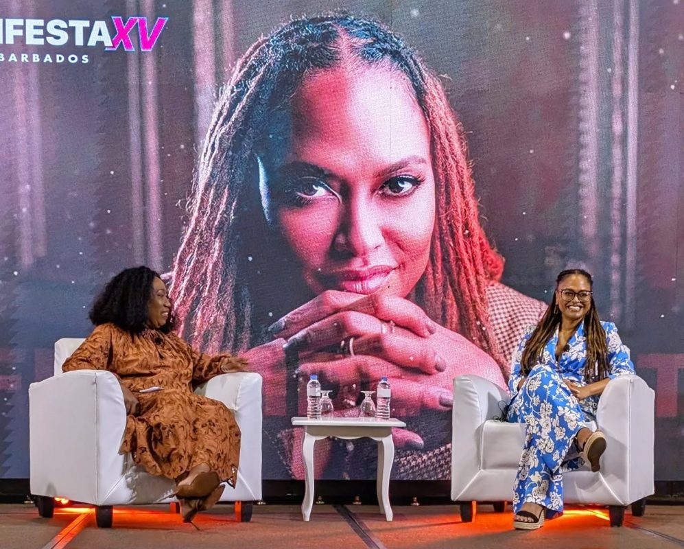 Carol Roberts Reifer and Ava DuVernay at Carifesta 15