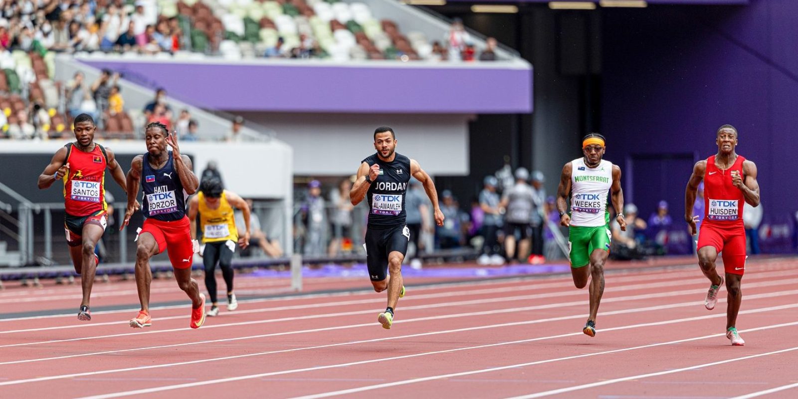 Sanjay Weekes competed in the 100m at World Athletics Tokyo 2025.
