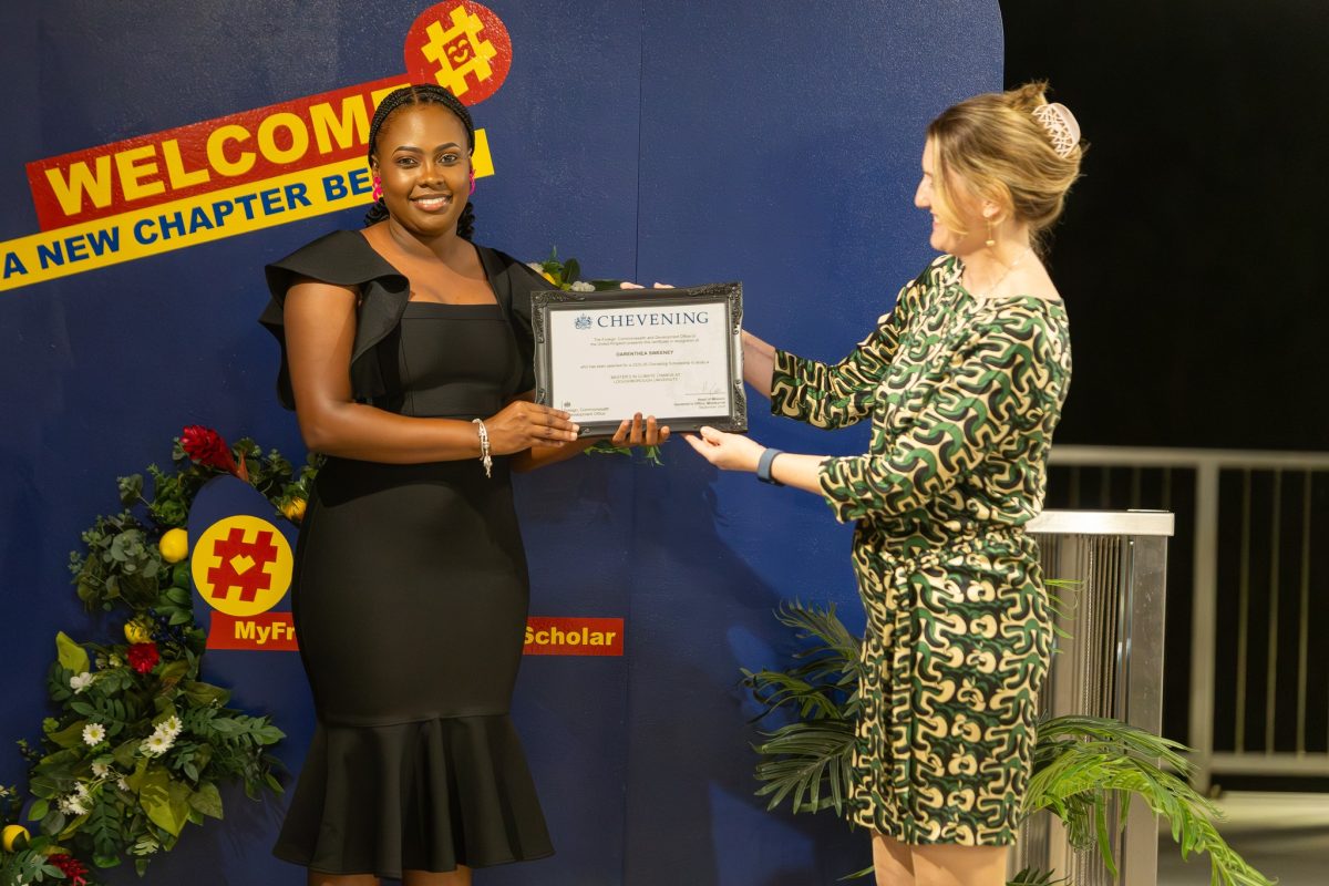 Daranthea Sweeney and Governor Harriet Cross (GO Photo)