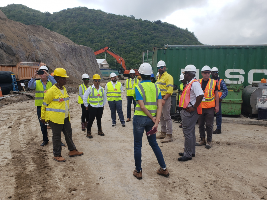 CDB & FCDO Team Conducting Site Visit of Port Development Project(Photo - Port Development Project Team)