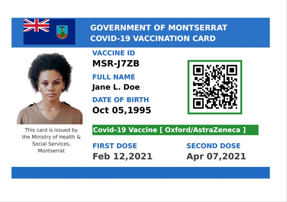 Demo of new digital Vaccination card from the Ministry of Health.