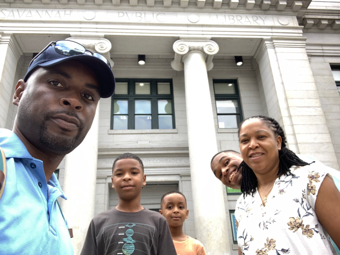 ​From left to right: Engel, Amaziah, Angel, Jahaziel and Amanda