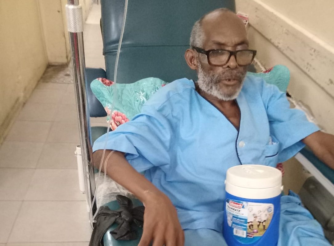 Landis Shorty Baker in Jamaican Hospital
