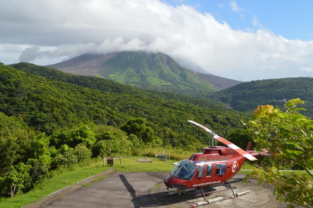 Soufriere Volcano from the MVO. (Nerissa Golden Photo)