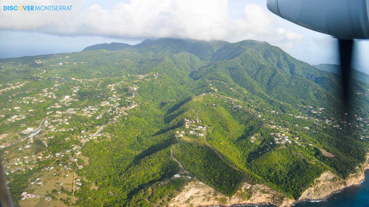 Montserrat from the air by Nerissa Golden